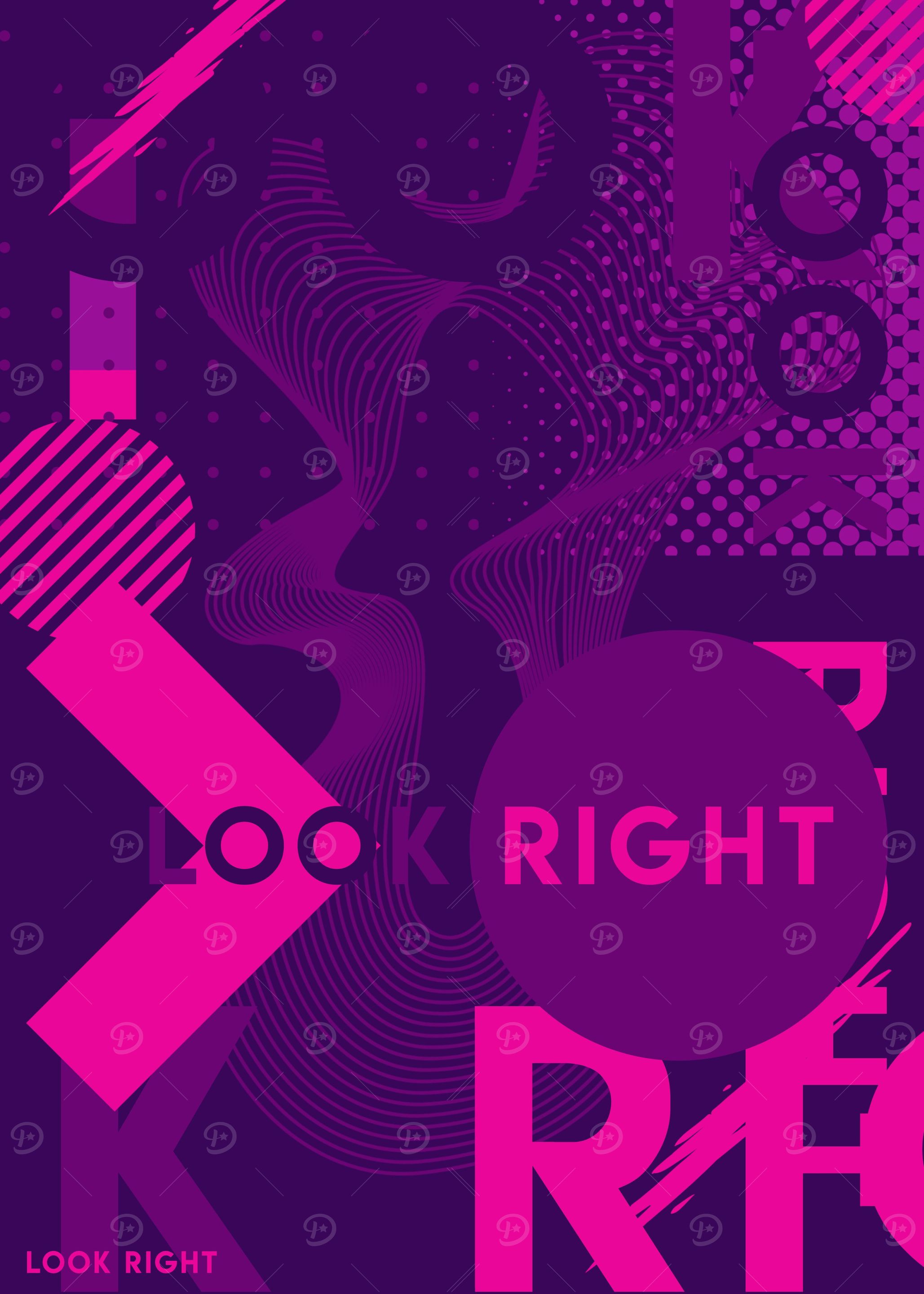 Look Right Elegant Poster