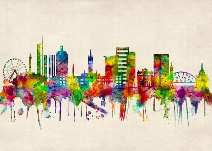 Glasgow Scotland Skyline