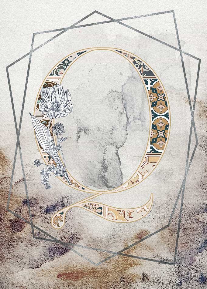 Capital Letter Q Monogram