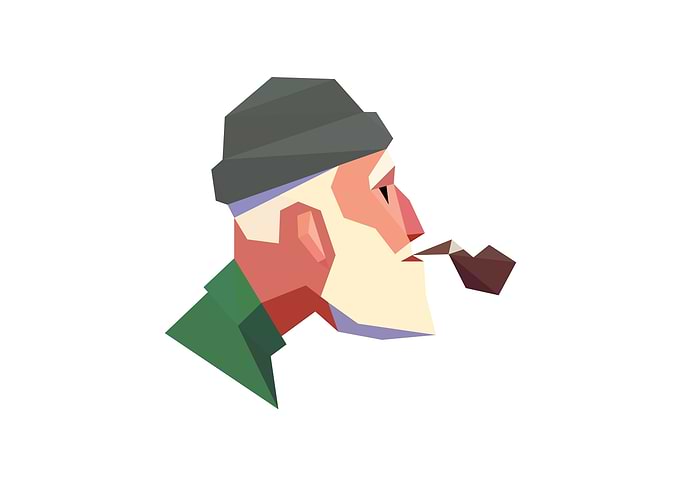 Granpa with Smoke Pipe