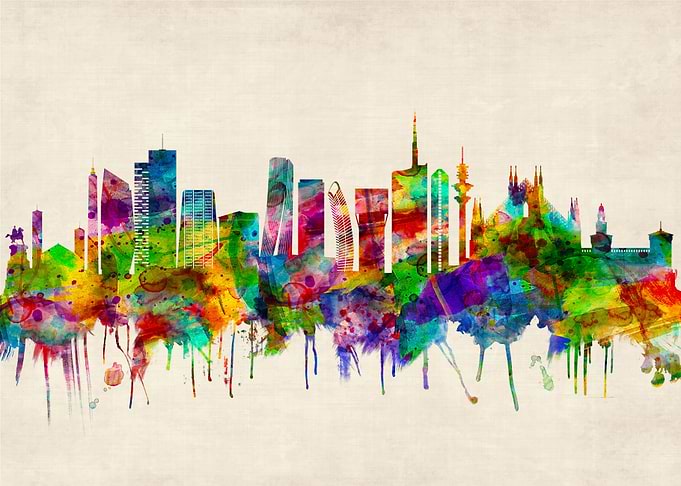 Milan Italy Skyline