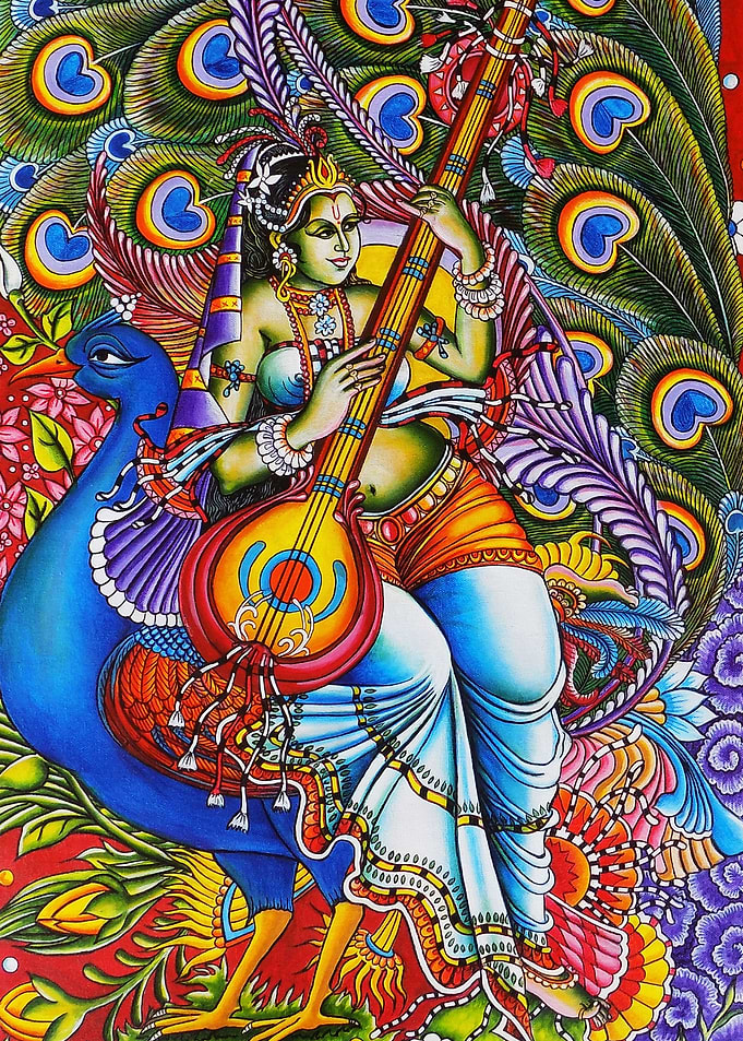 SARASWATI MURAL PAINTING