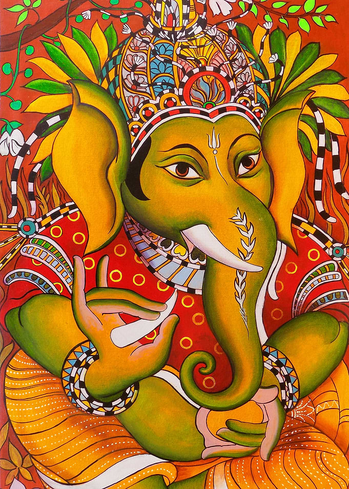 GANESHA MURAL PAINTING