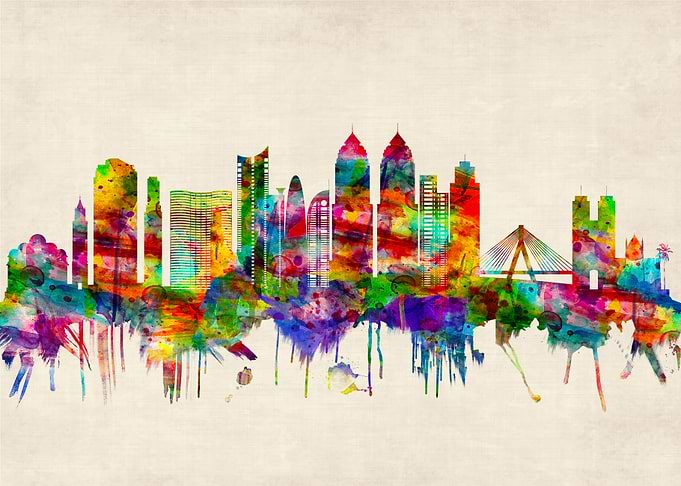 Mumbai India Skyline