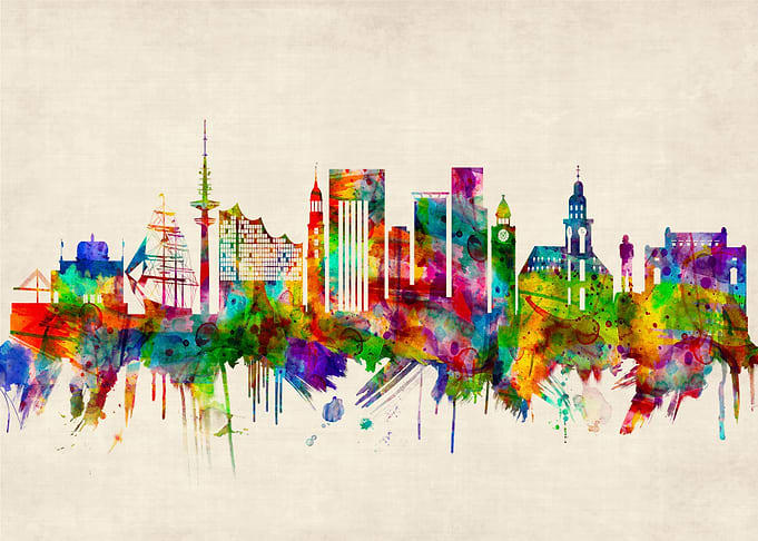 Hamburg Germany Skyline