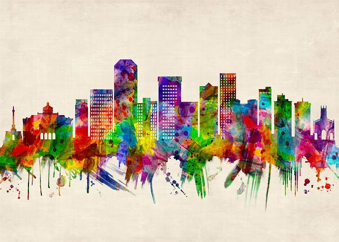 Lexington Kentucky Skyline