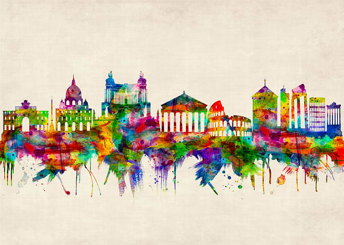 Rome Italy Skyline