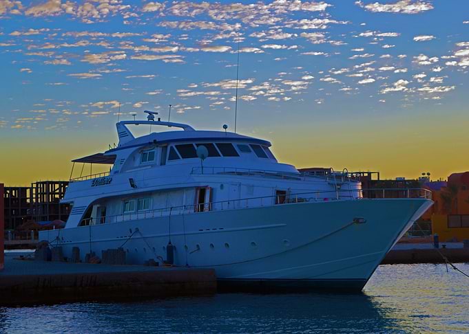 yacht in marina