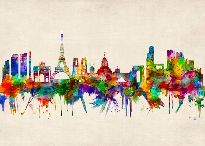 Paris France Skyline