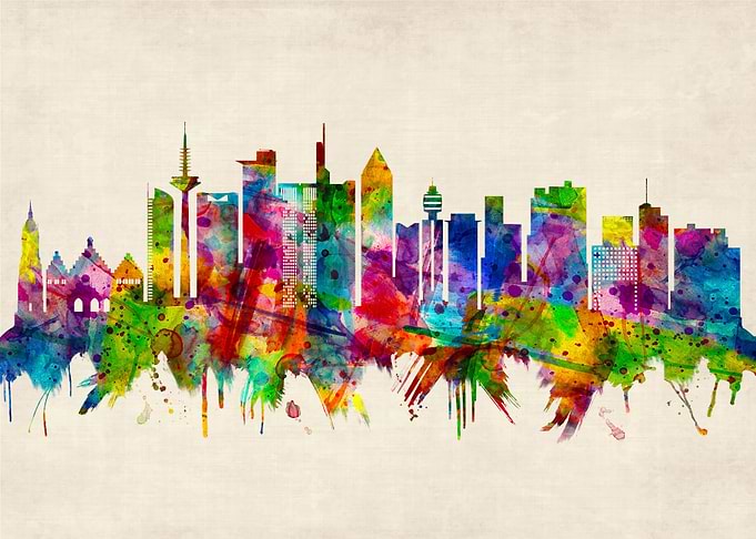 Frankfurt Germany Skyline