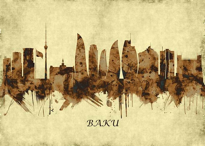 Baku Azerbaijan Cityscape