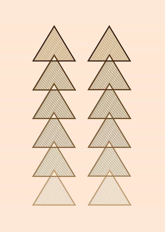 Abstract Geometry Triangle