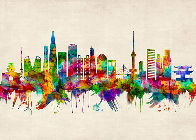 Seoul South Korea Skyline