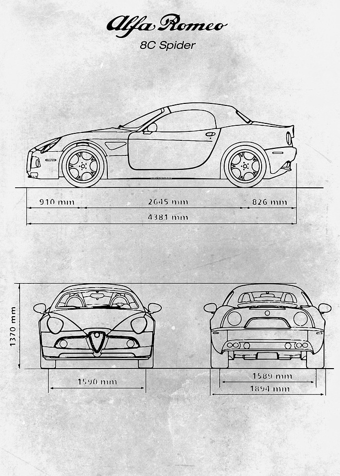 No004 Alfa Romeo 8C Spider