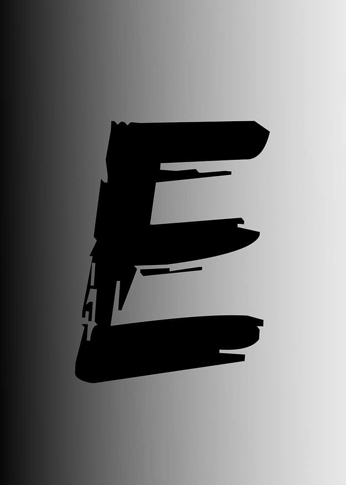 Black Letter E