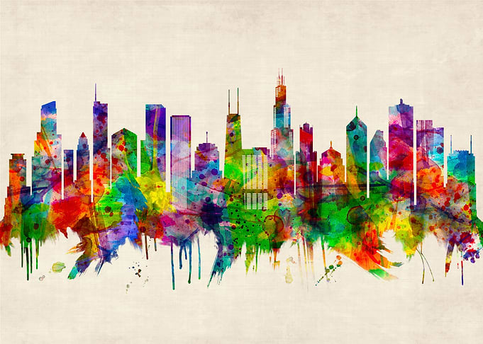 Chicago Illinois Skyline