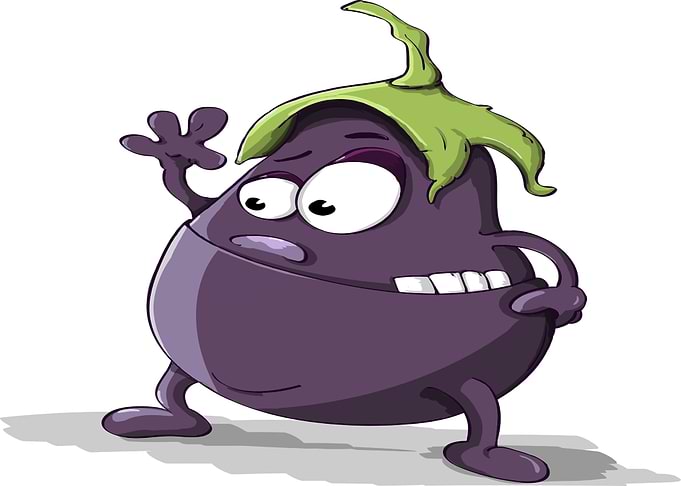 Comic Eggplant