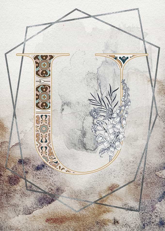 Capital Letter U Monogram