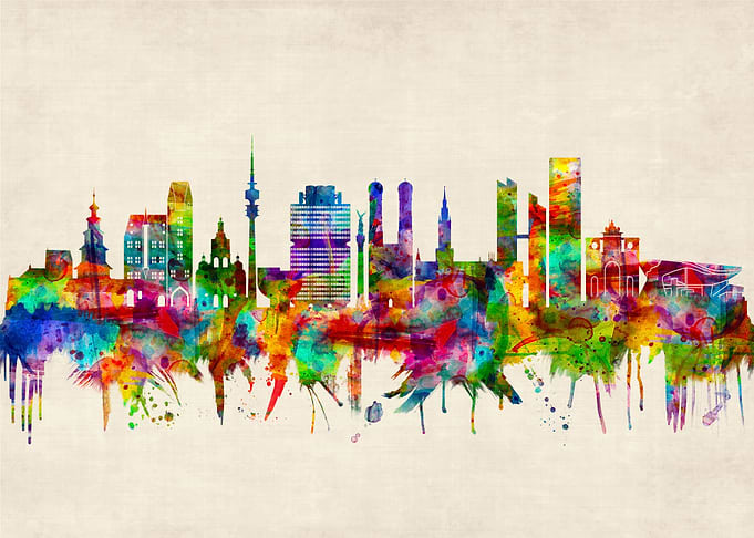 Munich Germany Skyline