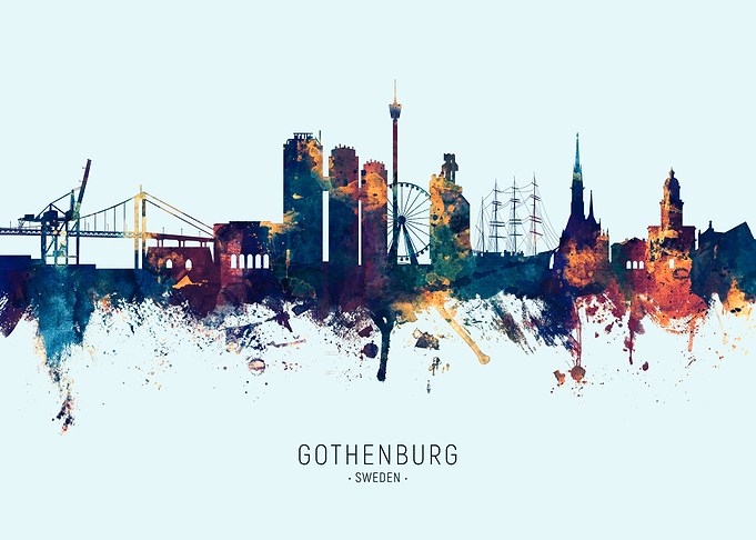 Gothenburg Sweden Skyline