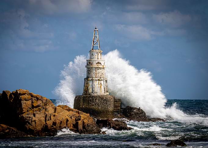 Stormy sea