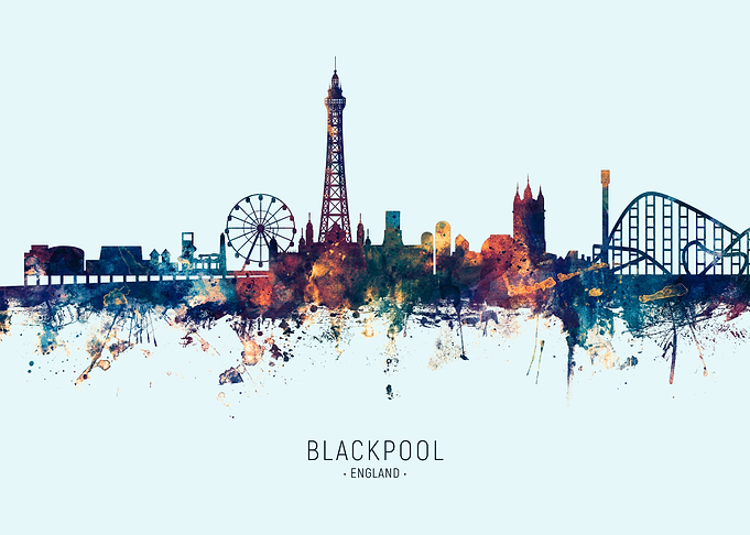 Blackpool England Skyline