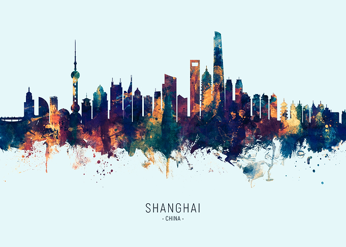 Shanghai China Skyline