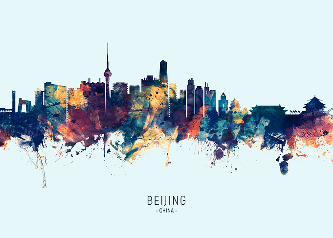 Beijing China Skyline