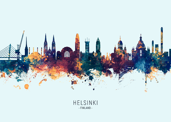 Helsinki Finland Skyline