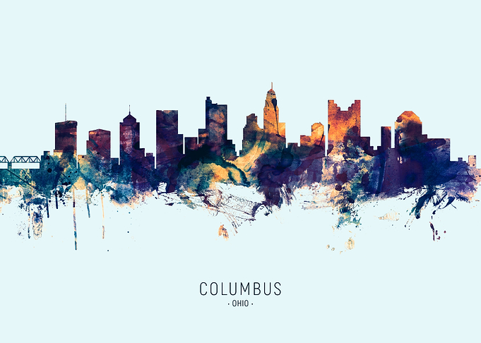 Columbus Ohio Skyline