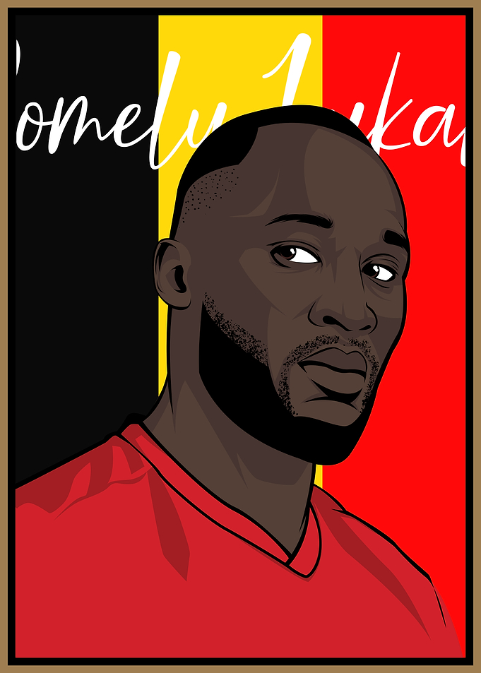 Romelu Lukaku Pop Art