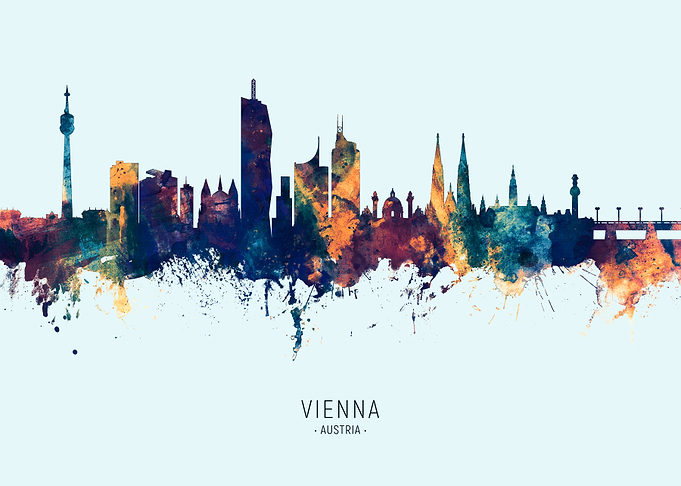 Vienna Austria Skyline