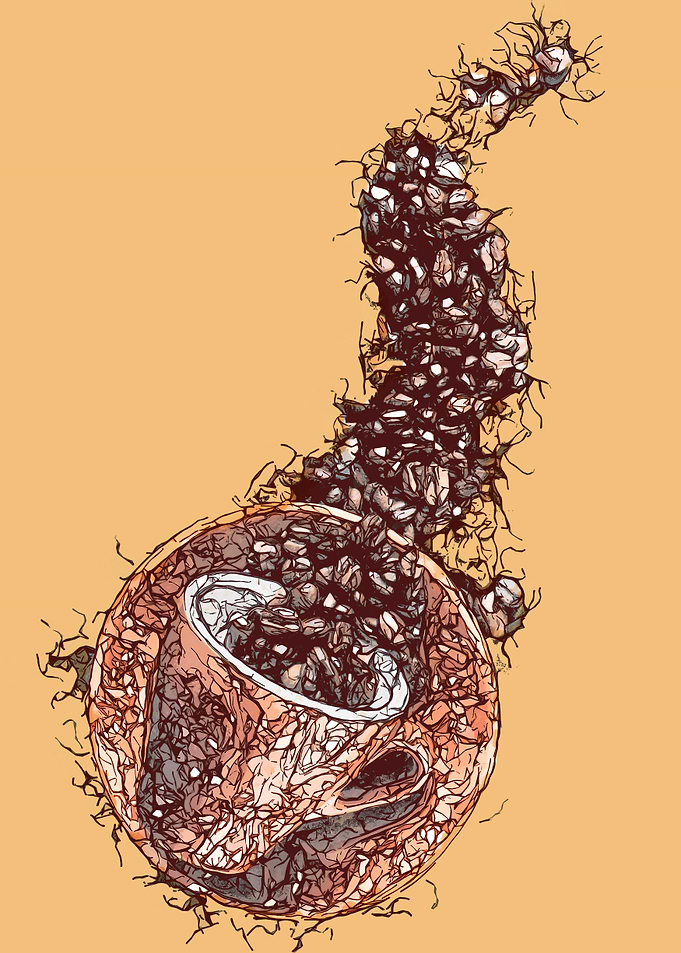 Abstract Coffee Cup