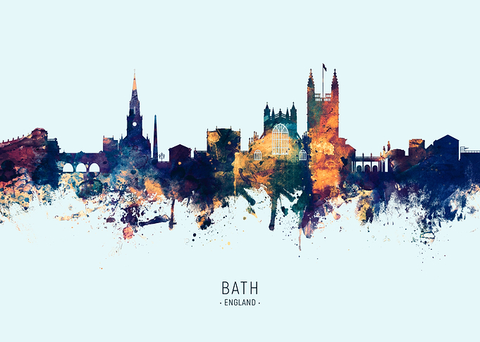Bath England Skyline