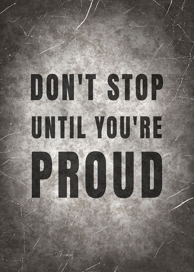 Stop Proud Quote