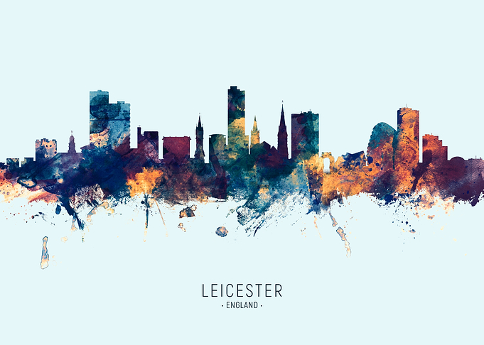 Leicester England Skyline