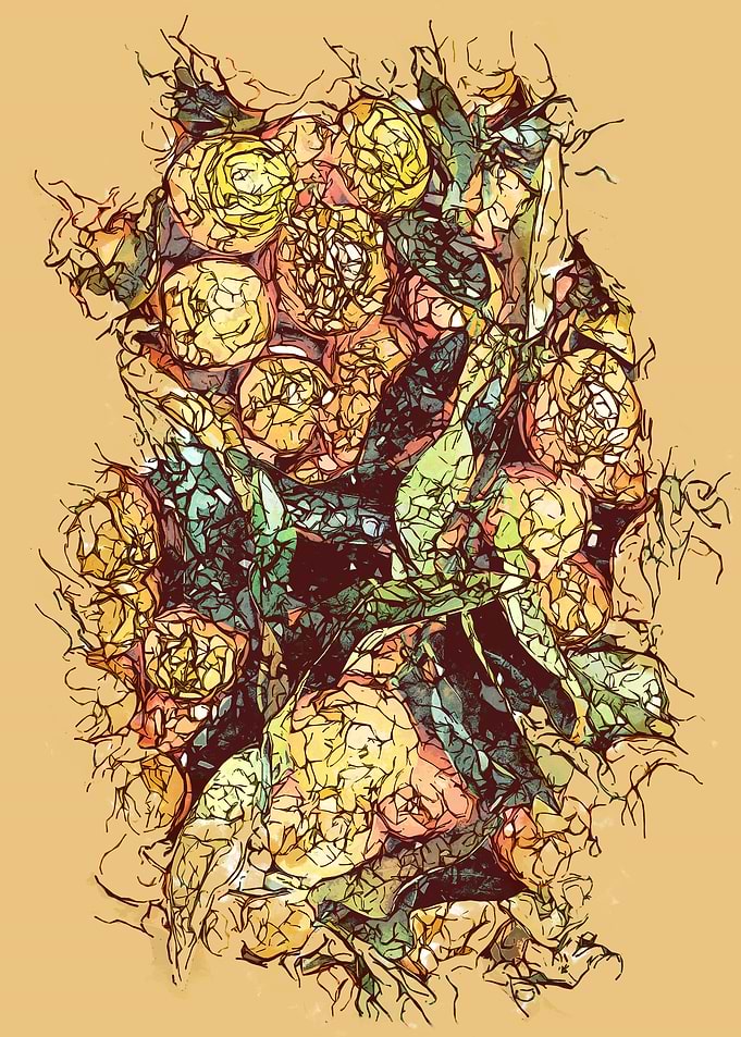 Abstract oranges