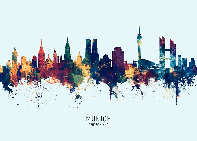 Munich Germany Skyline