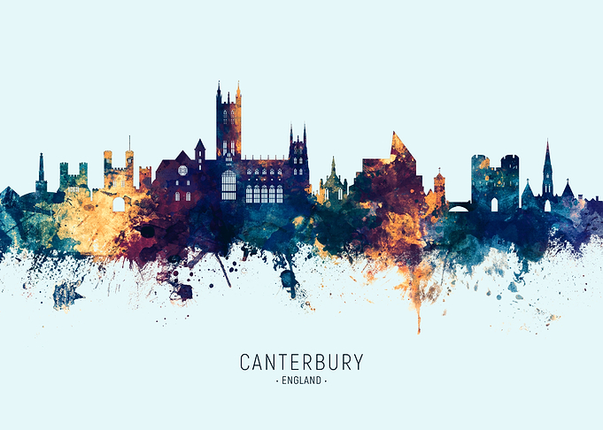 Canterbury England Skyline