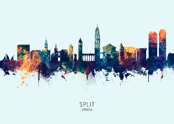Split Croatia Skyline
