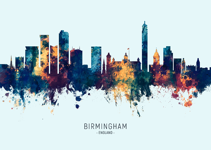 Birmingham England Skyline
