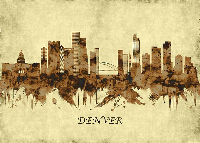 Denver Colorado Cityscape