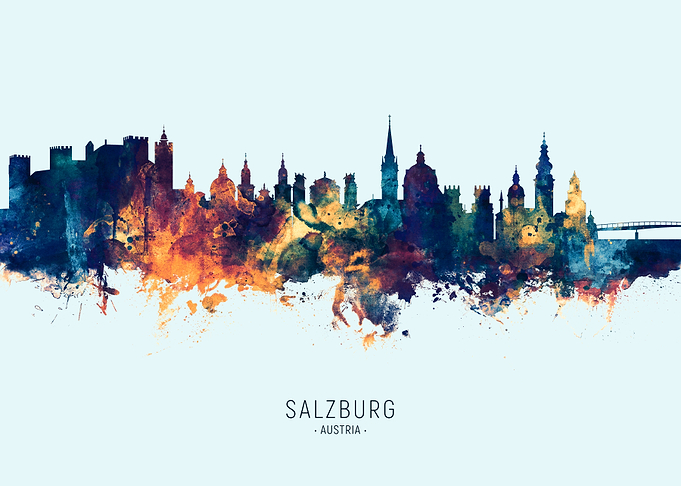 Salzburg Austria Skyline