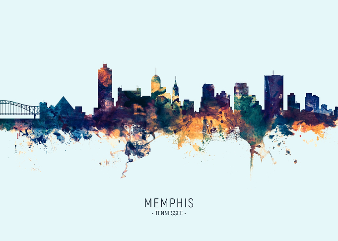 Memphis Tennessee Skyline