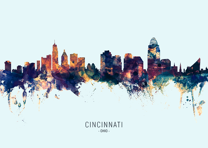 Cincinnati Ohio Skyline