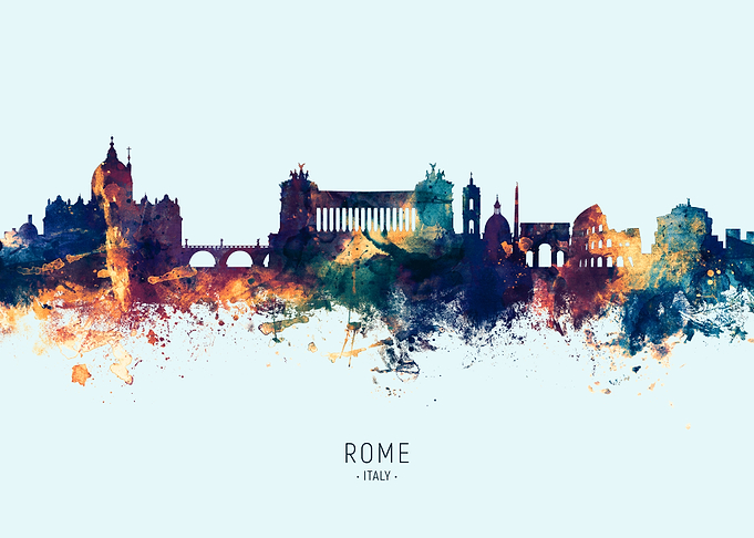 Rome Italy Skyline
