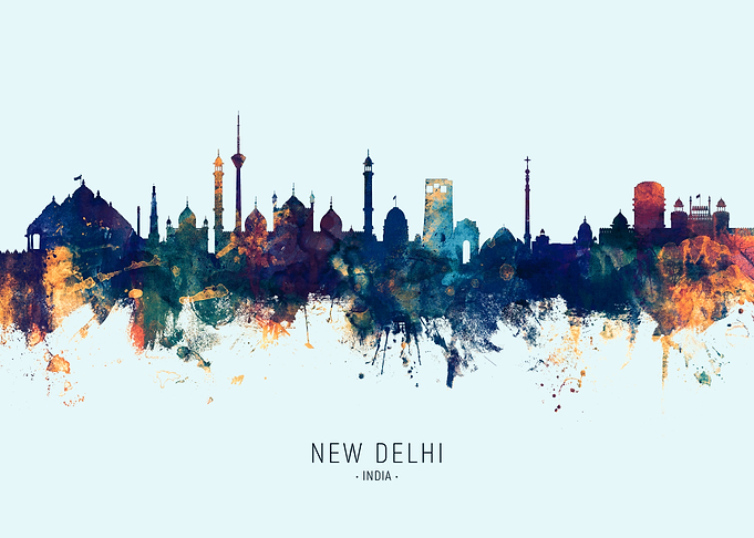 New Delhi India Skyline
