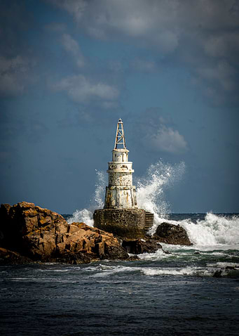 Stormy sea