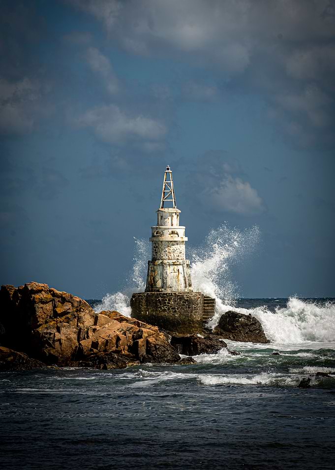 Stormy sea