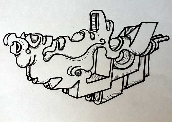 Graffiti Spaceship